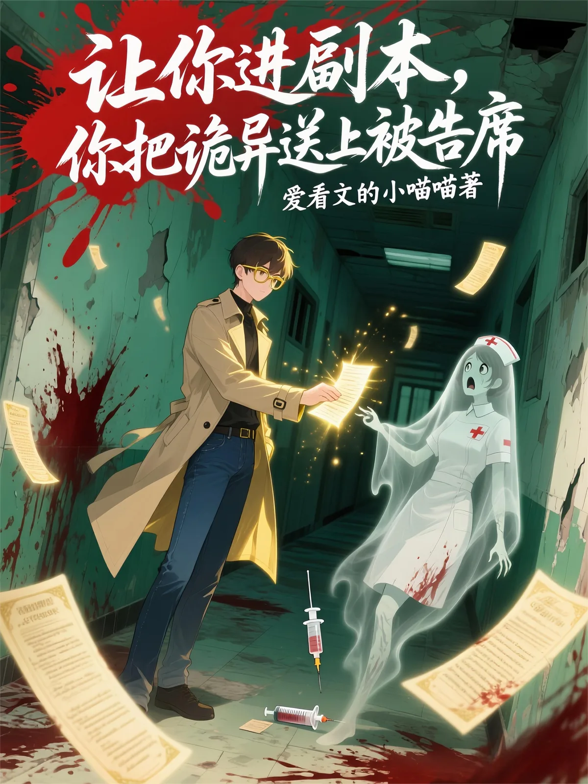 《让你进副本，你把诡异送上被告席》小说封面